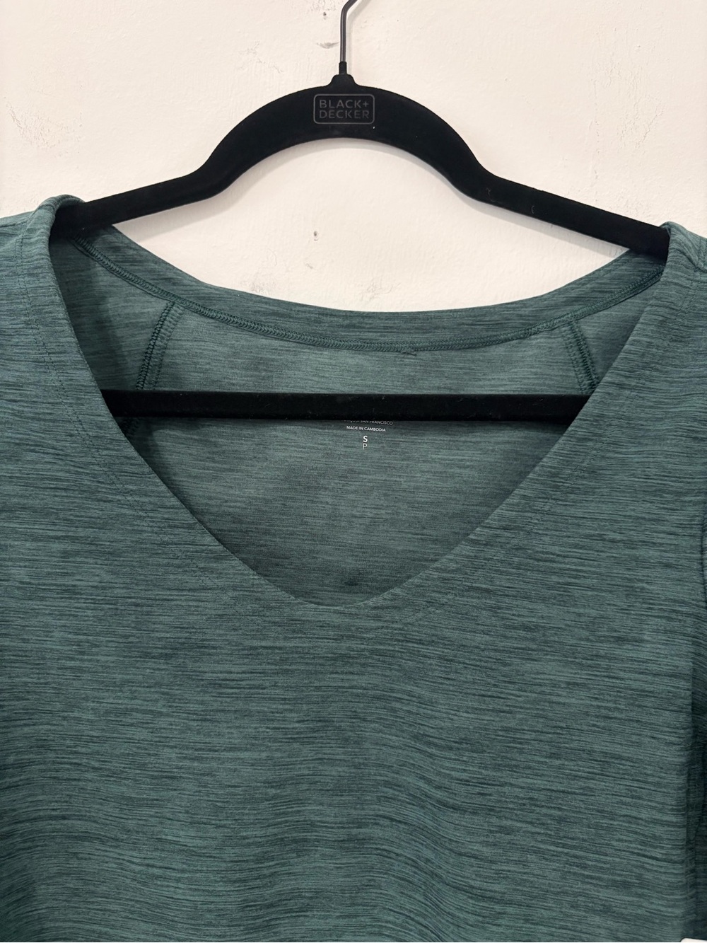 Athleta Softluxe Top Sz S Heathered Green NWT - Picture 3 of 13
